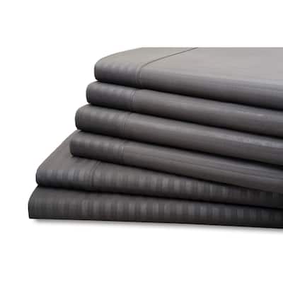 Hotel New York 6-Piece Dobby Stripe Sheet Set