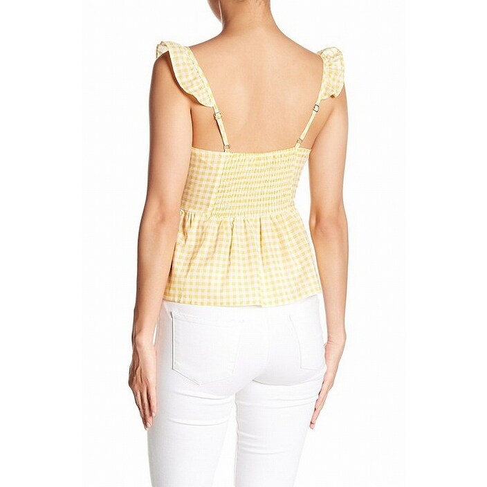 yellow babydoll top