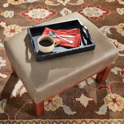 Hills Mission-style Oak Ottoman by iNSPIRE Q Classic