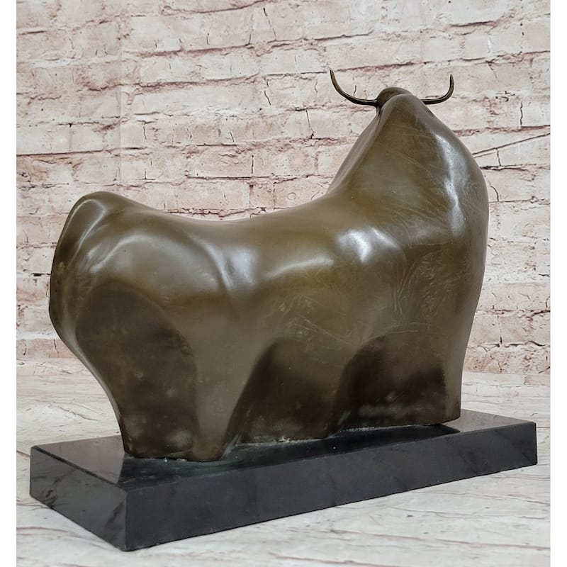 Abstract Bronze Metal Spanish Bull Sculpture Statue Fernando Botero Art