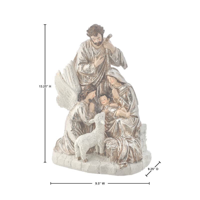 13.5"Resin Renaissance Holy Night Scene