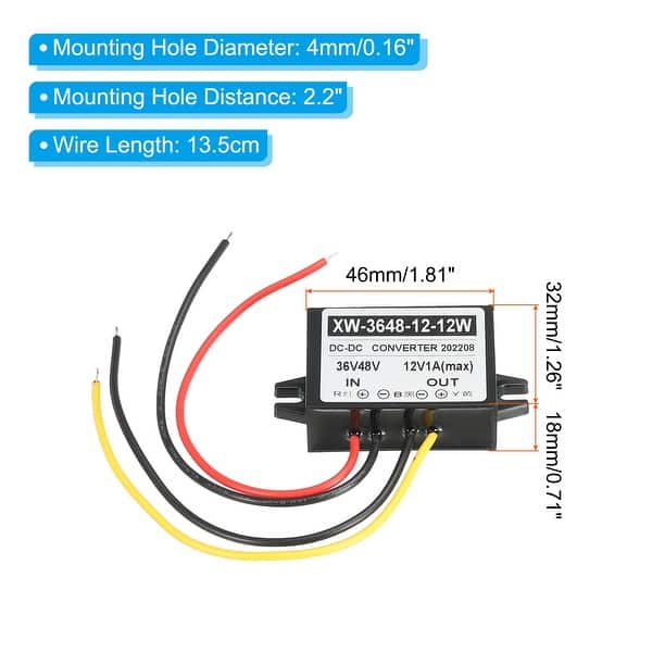 Power Converter Module, Buck Converter DC36V / 48V Step Down naar 24V 480W, Waterdichte Power Converter, voor Auto Vrachtwagen Elektrische Alarmen(DC36V/48V to 24V