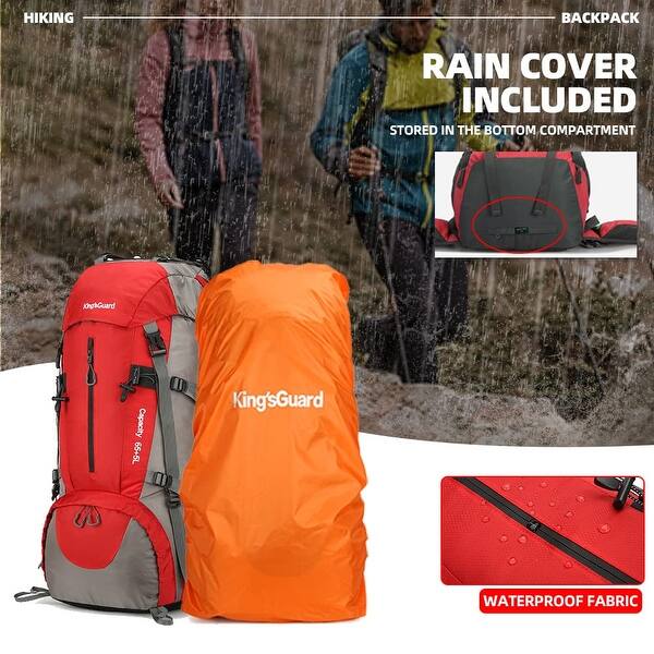 70L Hiking Backpack Large Lightweight Waterproof Camping Backpack Travel Backpacking Backpack Daypack with Rain Cover - Bed Bath & Beyond - 40365911 70L Hiking Backpack Large Lightweight Waterproof Camping Backpack Travel Backpacking Backpack Daypack with Rain Cover - Bed Bath & Beyond - 40365911