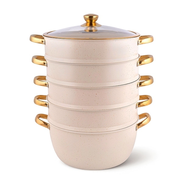 House Roland Pots HausRoland Stainless Steel 4-tier Non-Stick Steamer Pot - Bed Bath ...