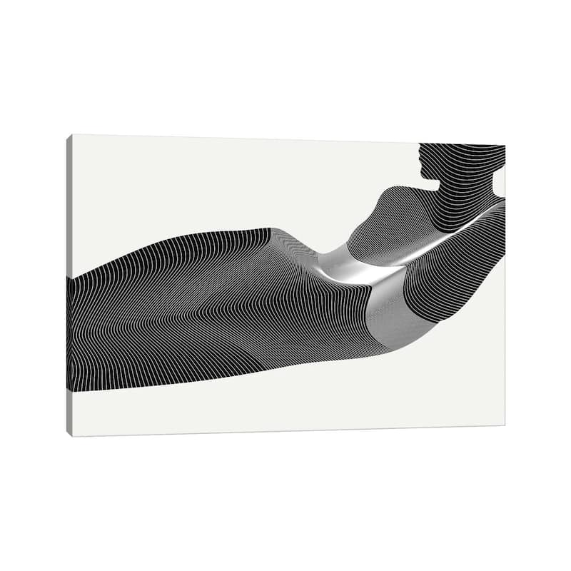 iCanvas "Black Nude Stripes" by Addillum Canvas Print