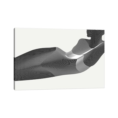 iCanvas "Black Nude Stripes" by Addillum Canvas Print