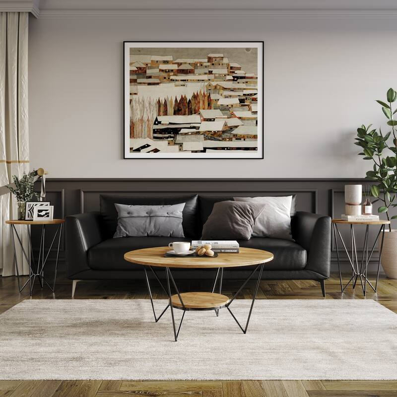 CraftPorch Classic 3- Pieces Coffee Table Set