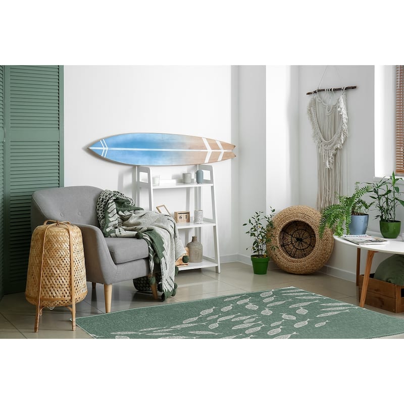 Escuela Nautical Chenille Rug