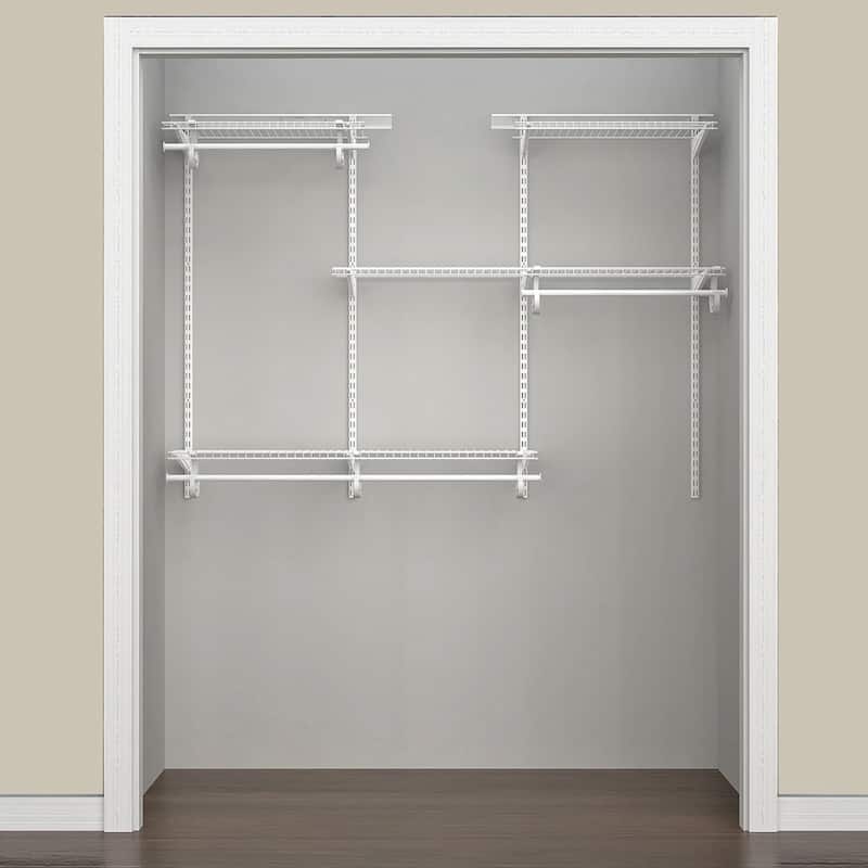 ClosetMaid ShelfTrack 48-72 inch W Adjustable Wire Closet System