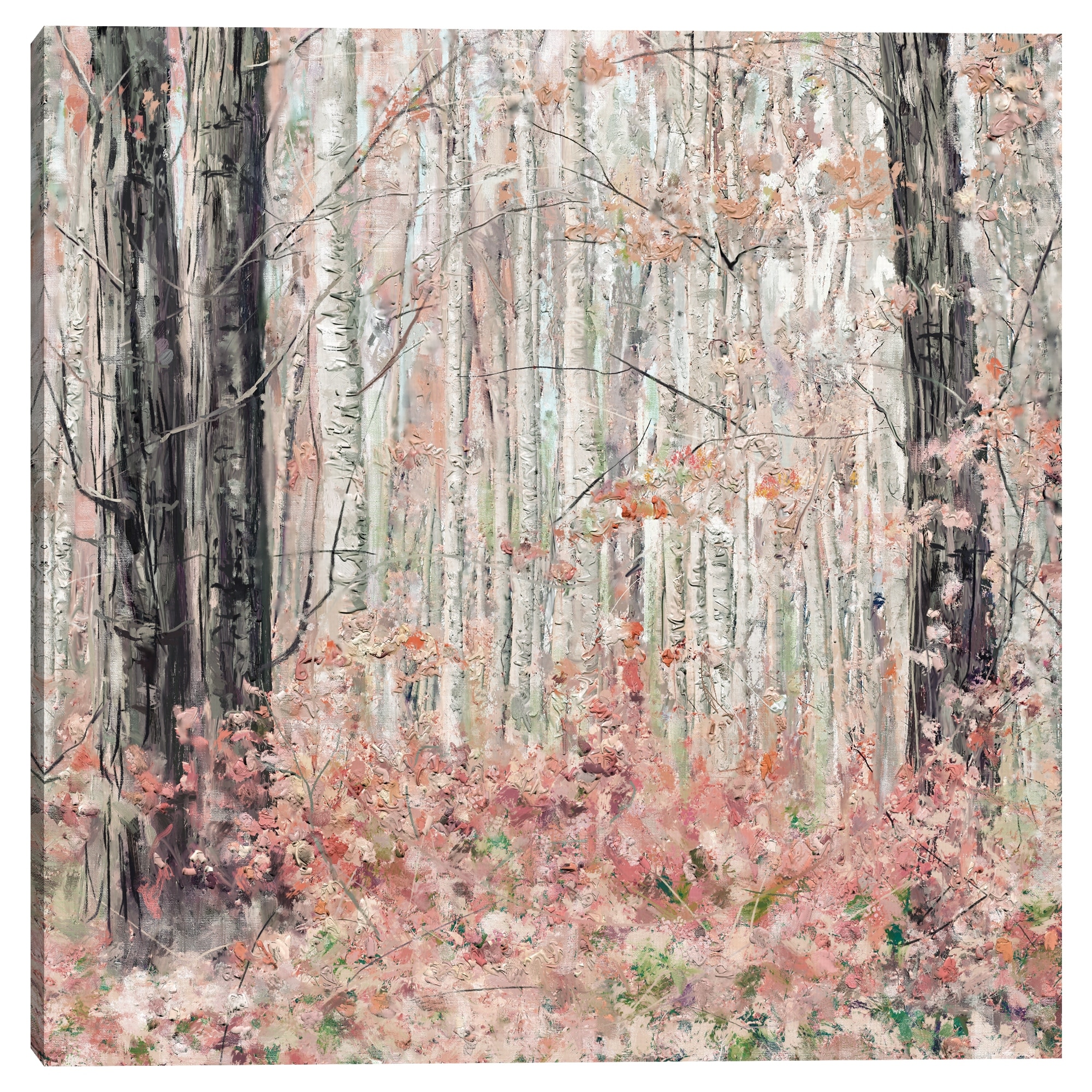 Wooded Coral by Studio Arts Canvas Art Print