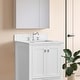 preview thumbnail 16 of 15, Prismatica 24 in. White Vanity with Countertop & Splash, Single Sink
