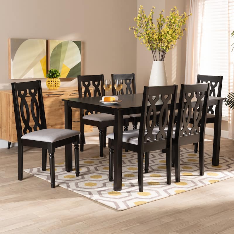 Cherese Modern and Contemporary 7-Piece Dining Set