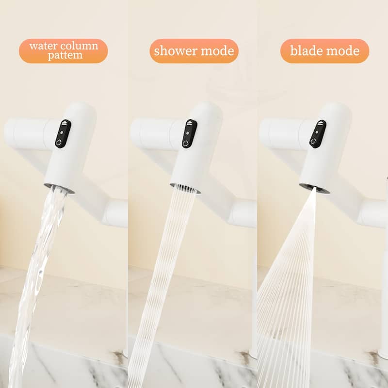 Bathroom Sink Faucet with Temperature Display