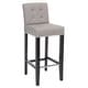preview thumbnail 4 of 12, SAFAVIEH Noho Grey Bar 30-inch Stool - 16.7" x 20.1" x 40.6"