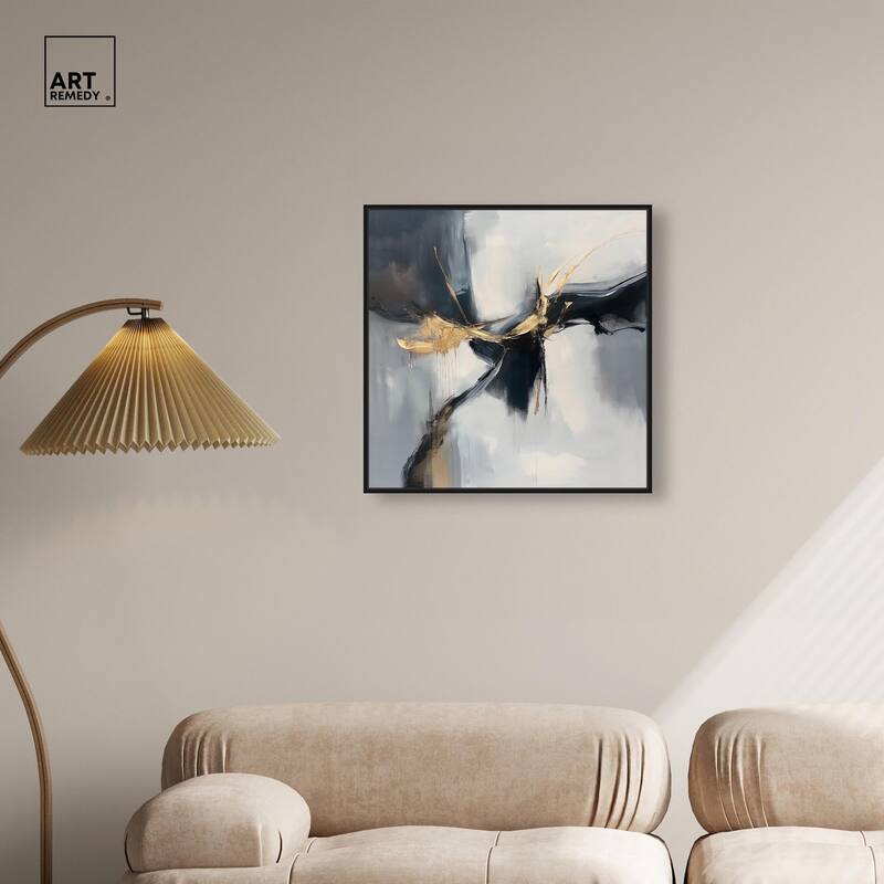 Golden Fissure I Canvas by Art Remedy