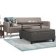 preview thumbnail 64 of 168, WYNDENHALL Elliot Transitional Table Ottoman 36"w x 36"d x 16.5 "h - Ebony