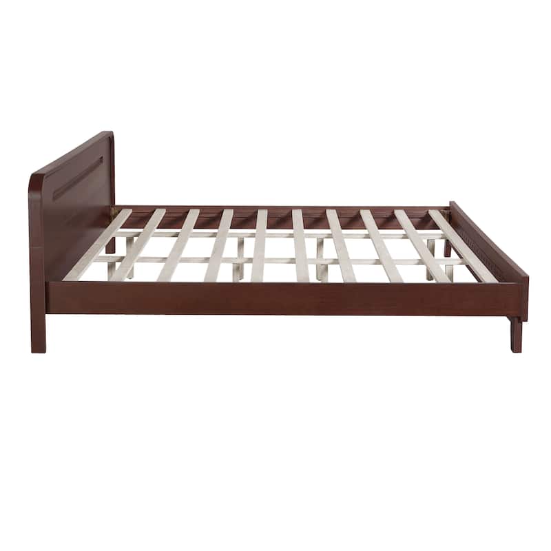 Christopher Knight Home- Alaric Solid Pine Wood Bed with Headboard