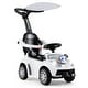 preview thumbnail 1 of 28, Gymax 3-in-1 Sliding Walker w/ Adjustable Canopy Horn Music & Light White