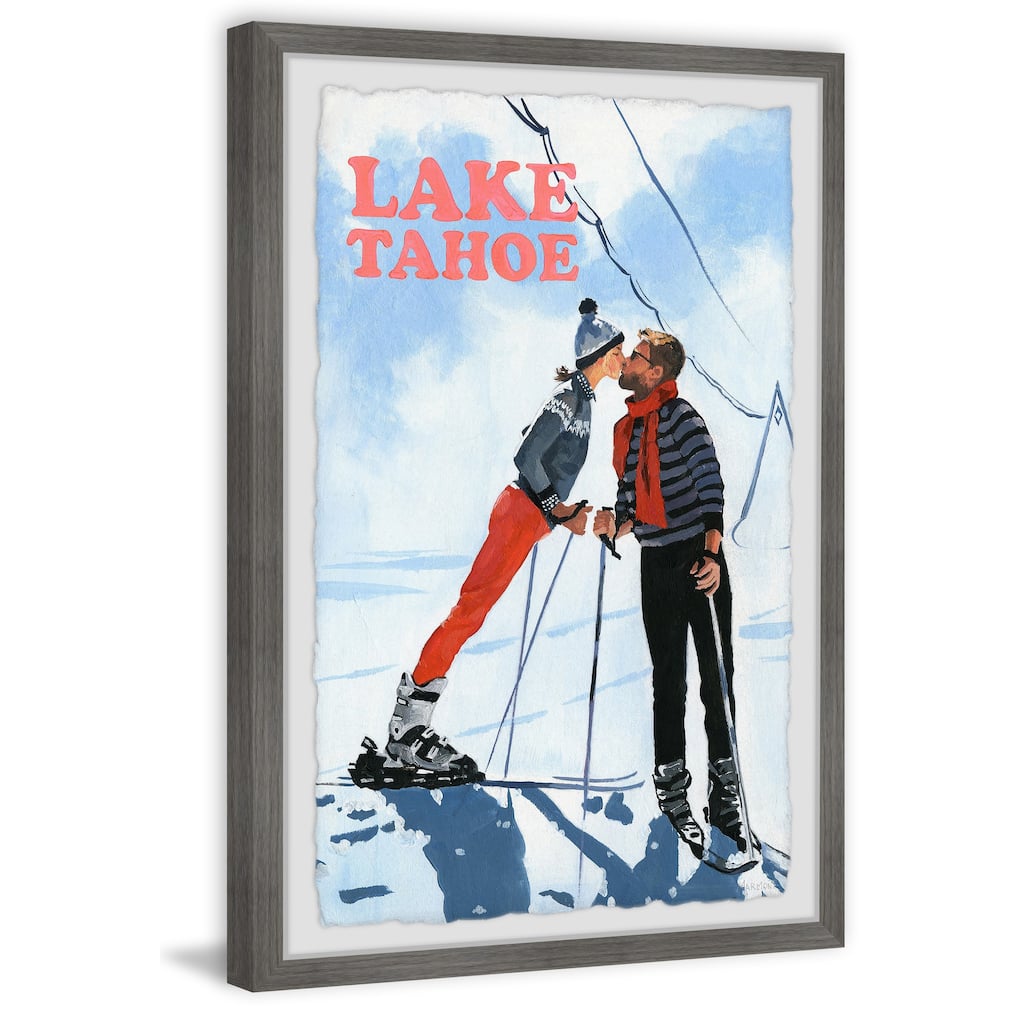 'Romantic Lake Tahoe' Framed Painting Print