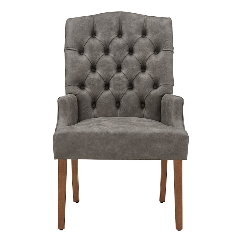 Benchwright Premium Tufted Dining Arm Chair by iNSPIRE Q Artisan