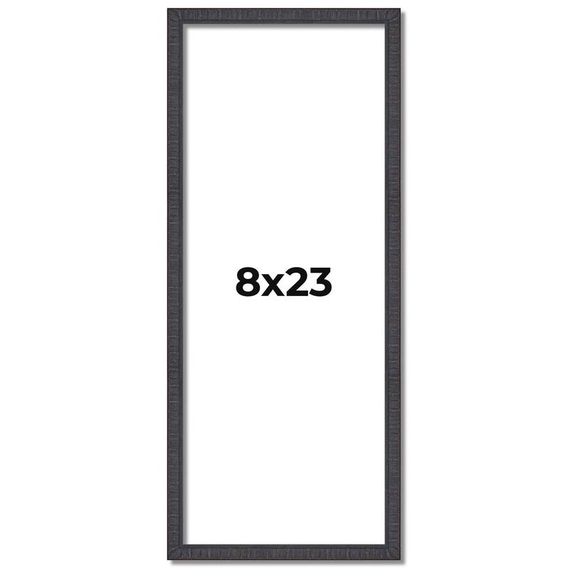 8x23 Frame Brown Solid Wood Picture Frame - Complete Modern Photo