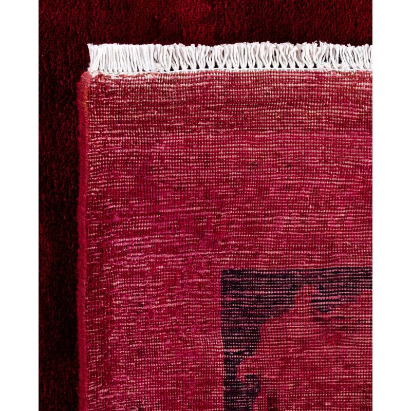 Overdyed One-of-a-Kind Hand-Knotted Area Rug - Pink - 8' 0" x 10' 5"