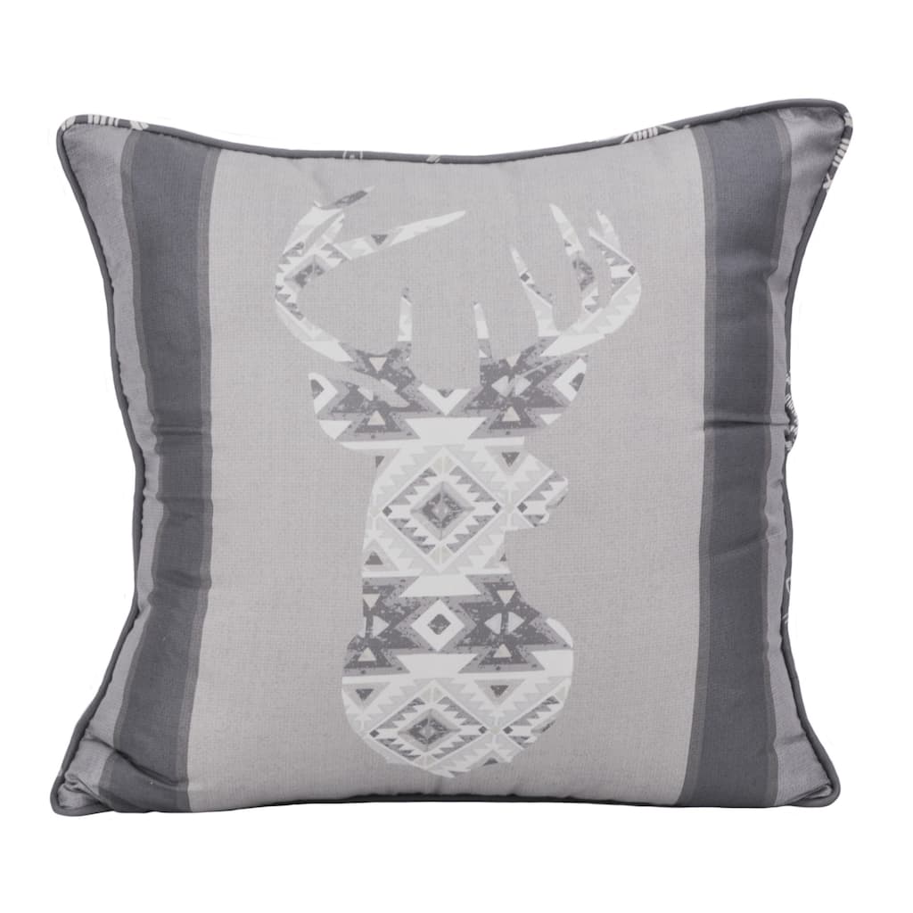 Wyoming Deer Polyester Decorative Pillow