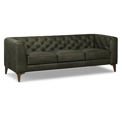 Poly & Bark Essex 89" Sofa - Full Grain Genuine Italian Leather
