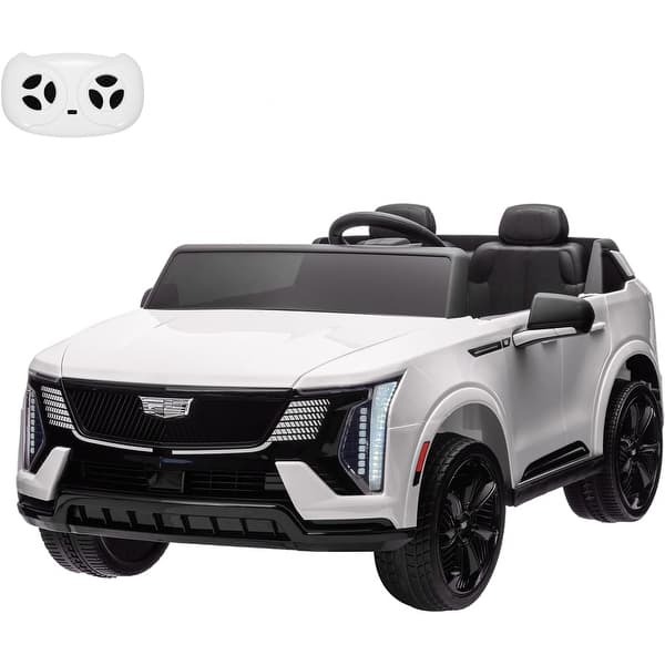 slide 2 of 26, 2 Seater Ride on Car for Kids 24V Licensed Cadillac with Remote Control White