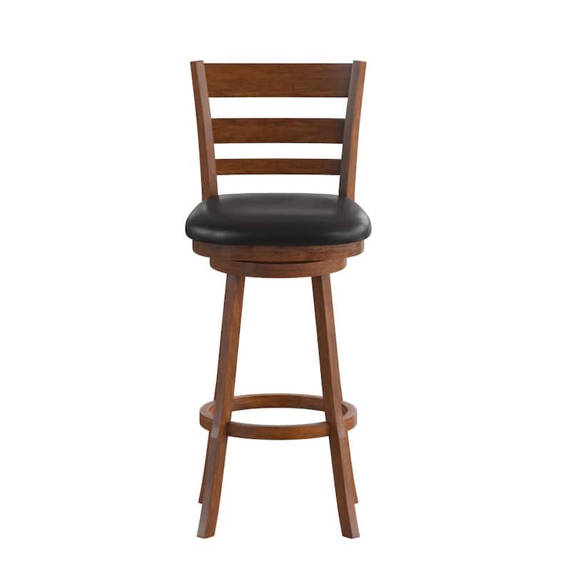 Upholstered Commercial Wooden Swivel Bar Stool