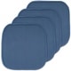 preview thumbnail 73 of 106, 16-in. Square Non-slip Memory Foam Seat Cushions (2 OR 4) - 16 X 16 Set of 4 - Blue