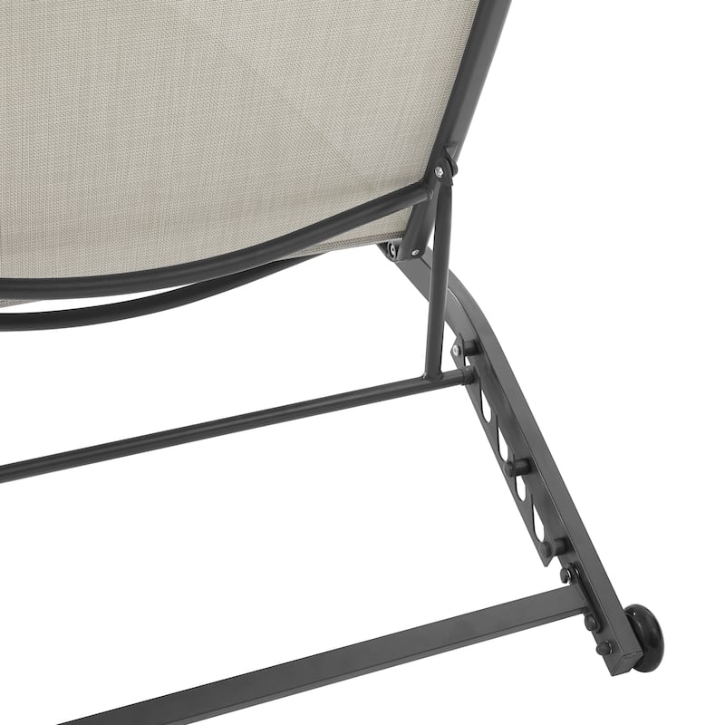 Crosley Weaver Outdoor Sling Chaise Lounge - 77.5"x24.75"x36.5"