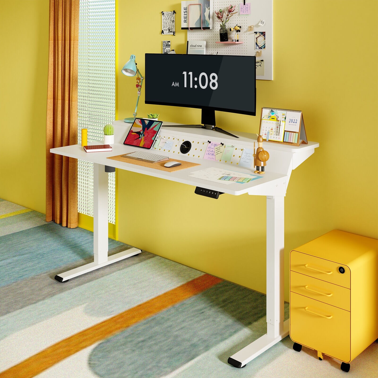 FlexiSpot 2-Tier Height Adjustable Electric Home Office FlexiSpot 2-Tier Height Adjustable Electric Home Office