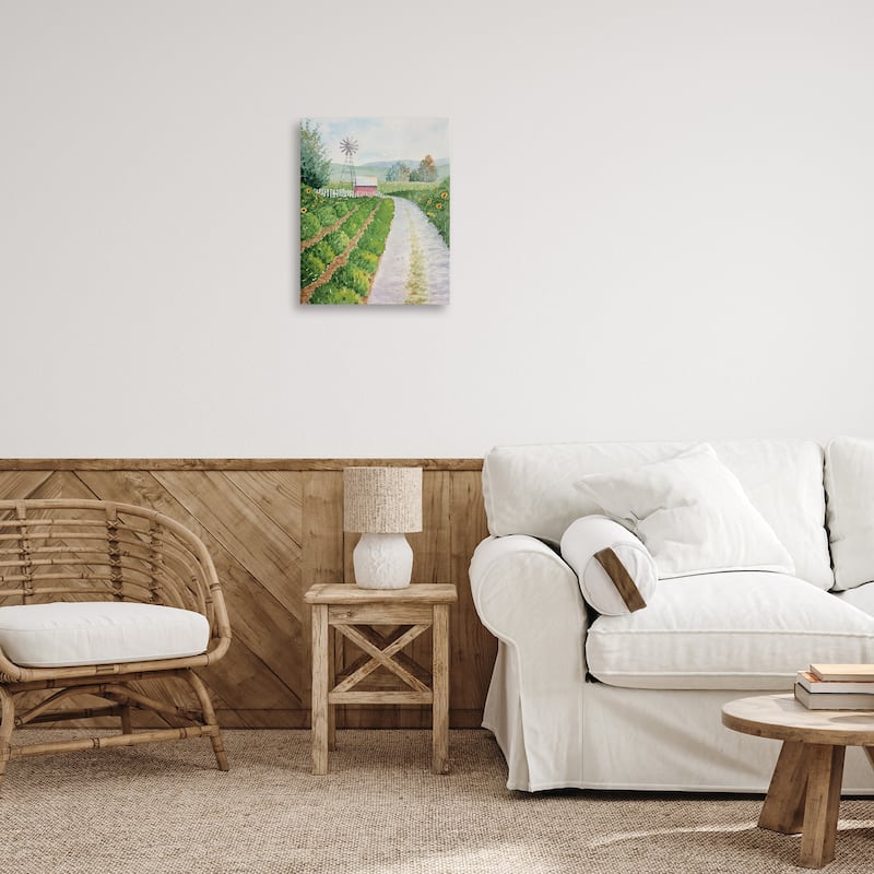 Stupell Tranquil Farm Path Canvas Wall Art Design By Stephanie Fielden