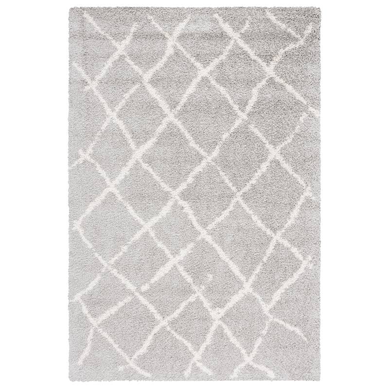 SAFAVIEH Berber Shag Toyo Light Grey/Cream Rug