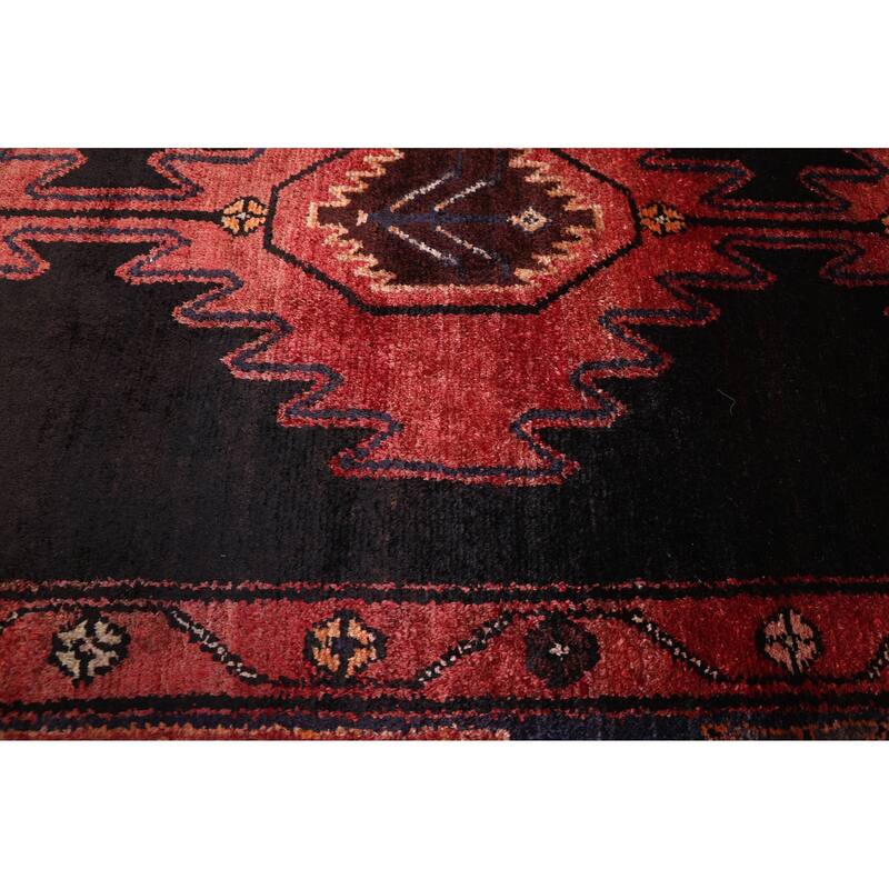 ECARPETGALLERY Hand-knotted Konya Anatolian Black, Red Wool Rug - 3'7 x 9'7