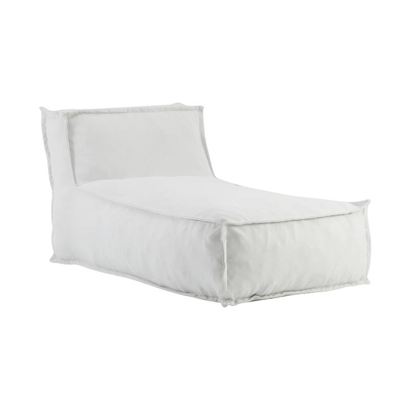 Roomfitters Ramona Outdoor Bean Bag Lounge Chair with Water Resistant Fabric, Light Grey - Light Grey