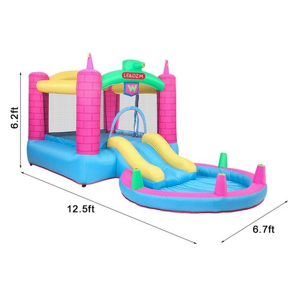 Inflatable Bounce House, Climbing Wall, Large Jumping Area, Ideal Kids Jumper - One Size