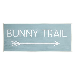Stupell Bunny Trail Arrow Pointing Right Wall Plaque Art Design by Lady ...