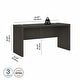 preview thumbnail 41 of 46, Echo 60W Credenza Desk from Office by kathy ireland®