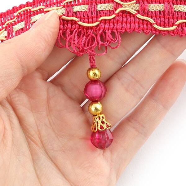 Shop Home Plastic Bead Pendant Craft Sewing Curtain Tassel Fringe