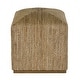 preview thumbnail 4 of 6, Como 17 in. W Square Banana Leaf Accent Stool