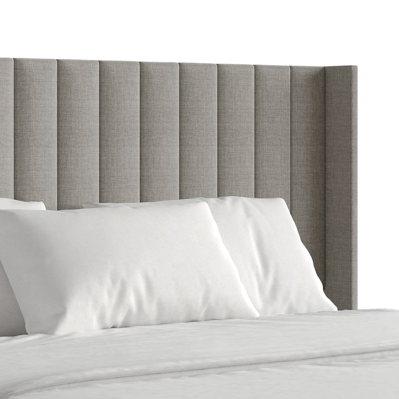 CraftPorch Minimalist Wingback Platform Lift Up Storage Bed