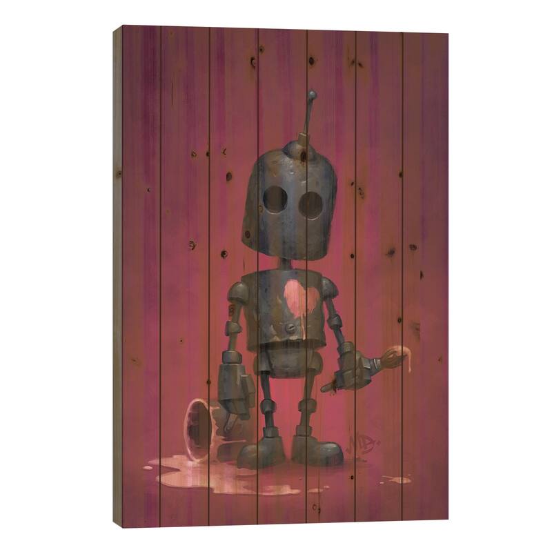 The Artist Print On Wood by Matt Dixon - Multi-Color - 26x18x1.5