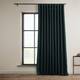 Exclusive Fabrics Faux Linen Extra Wide Room Darkening Curtain Panel - 100 X 96 - Focal Green