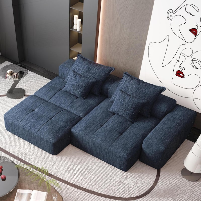 Comfortable Oversized Sectional Sofa with Multiple Functions and Stylish Design