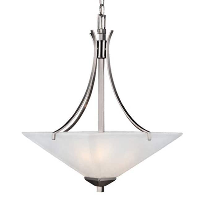 Design House Torino Transitional 2 Light Up Lighting Pendant - Satin Nickel