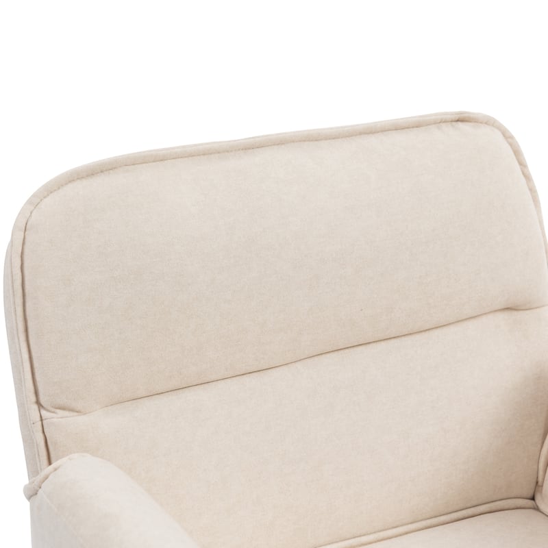 Criss Cross Chair with 5-Gear Adjustable Armrests & Wheels, Ergonomic Thickened Backrest Swivel Desk Chair for Home Office