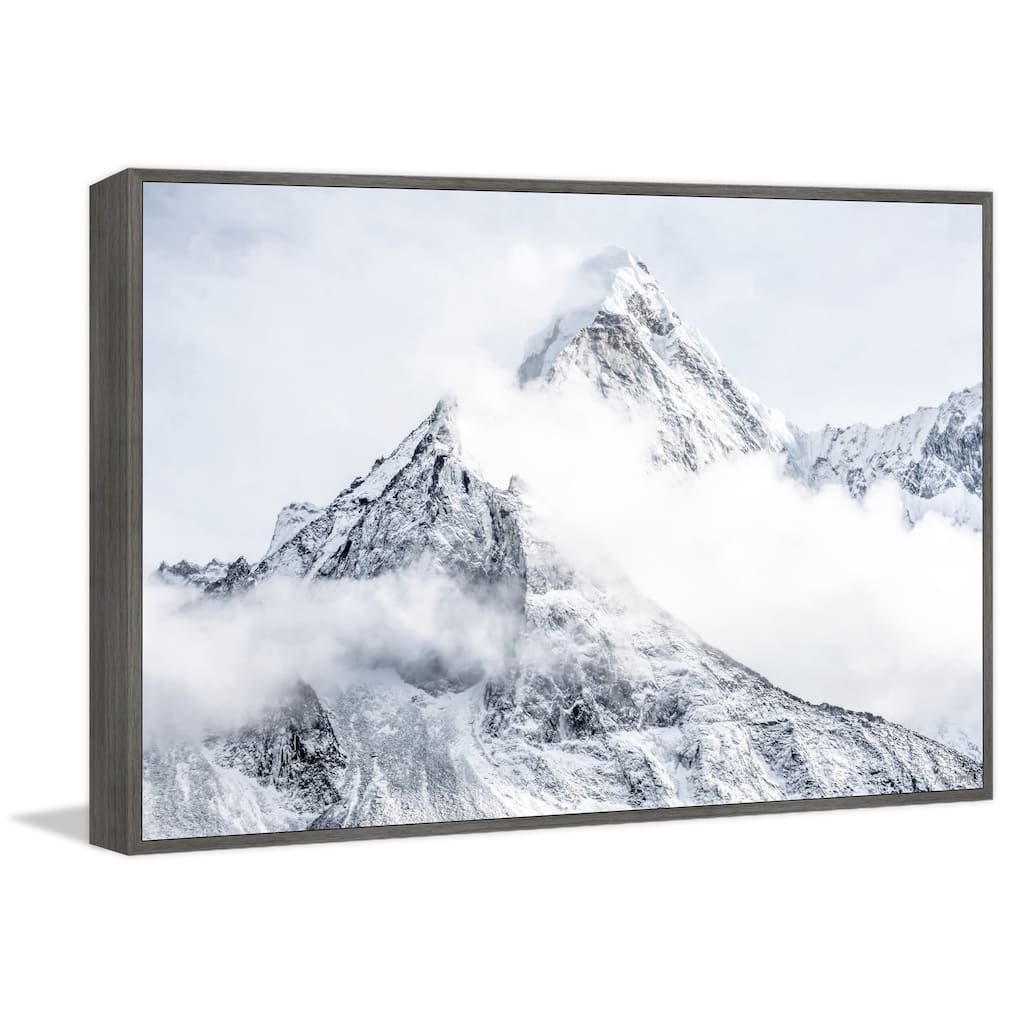 The Mountain Is Waiting Floater Framed Print on Canvas