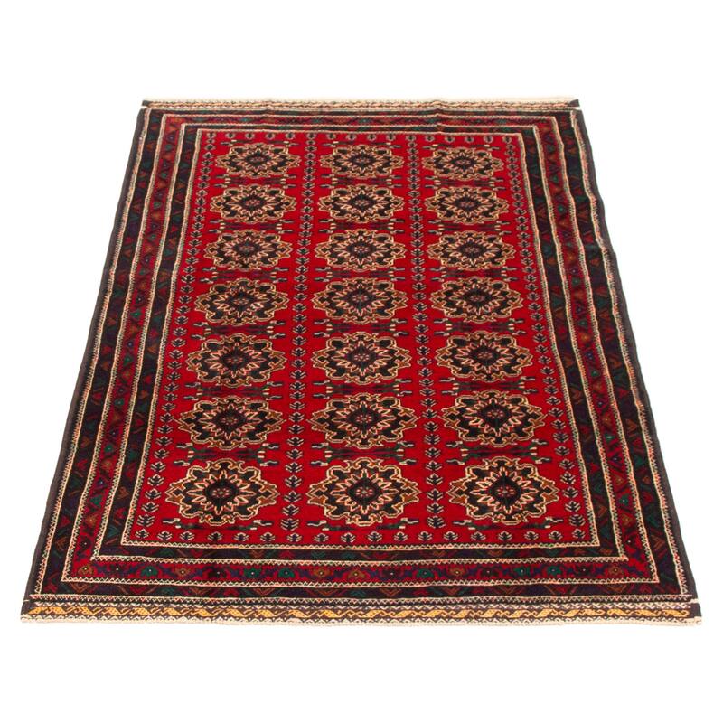 Teimani Red Rug 3'11" x 6'4" - 3'11 x 6'4